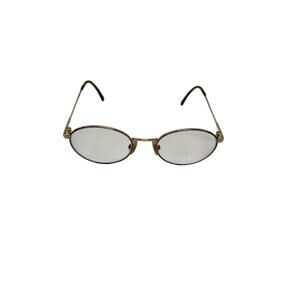 Tura mod 717 brn Womens Round Silver toned Frame Eyeglasses Collectible‎